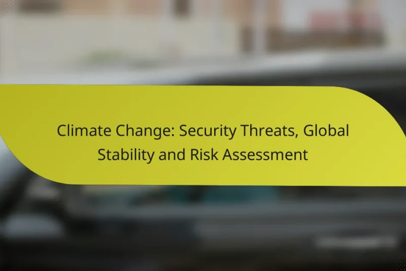 Climate Change: Security Threats, Global Stability and Risk Assessment