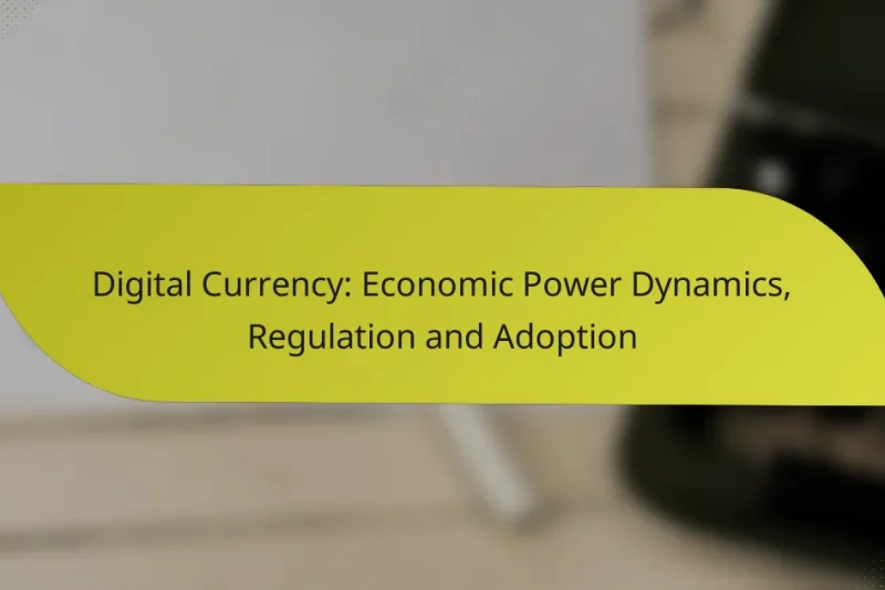 Digital Currency: Economic Power Dynamics, Regulation and Adoption
