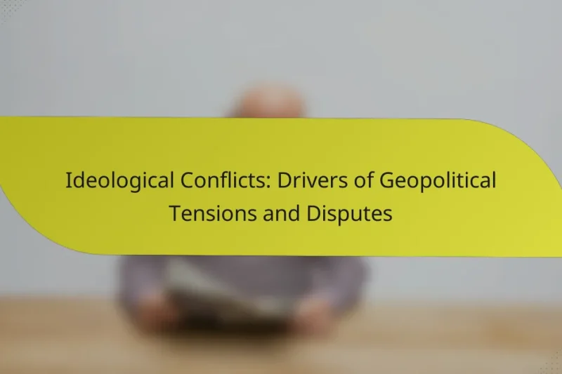 Ideological Conflicts: Drivers of Geopolitical Tensions and Disputes